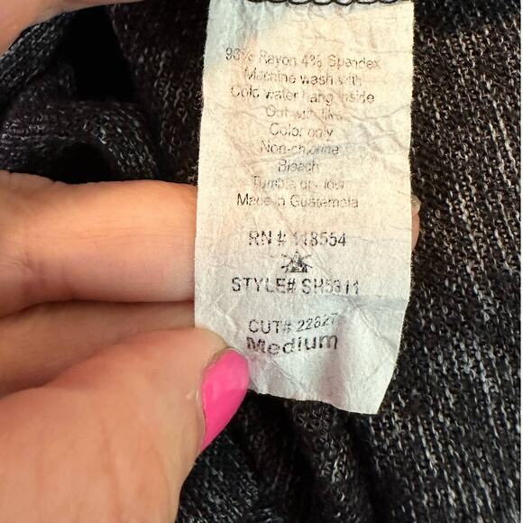 Occasion marbled black short sleeves tee size medium - Picture 4 of 9